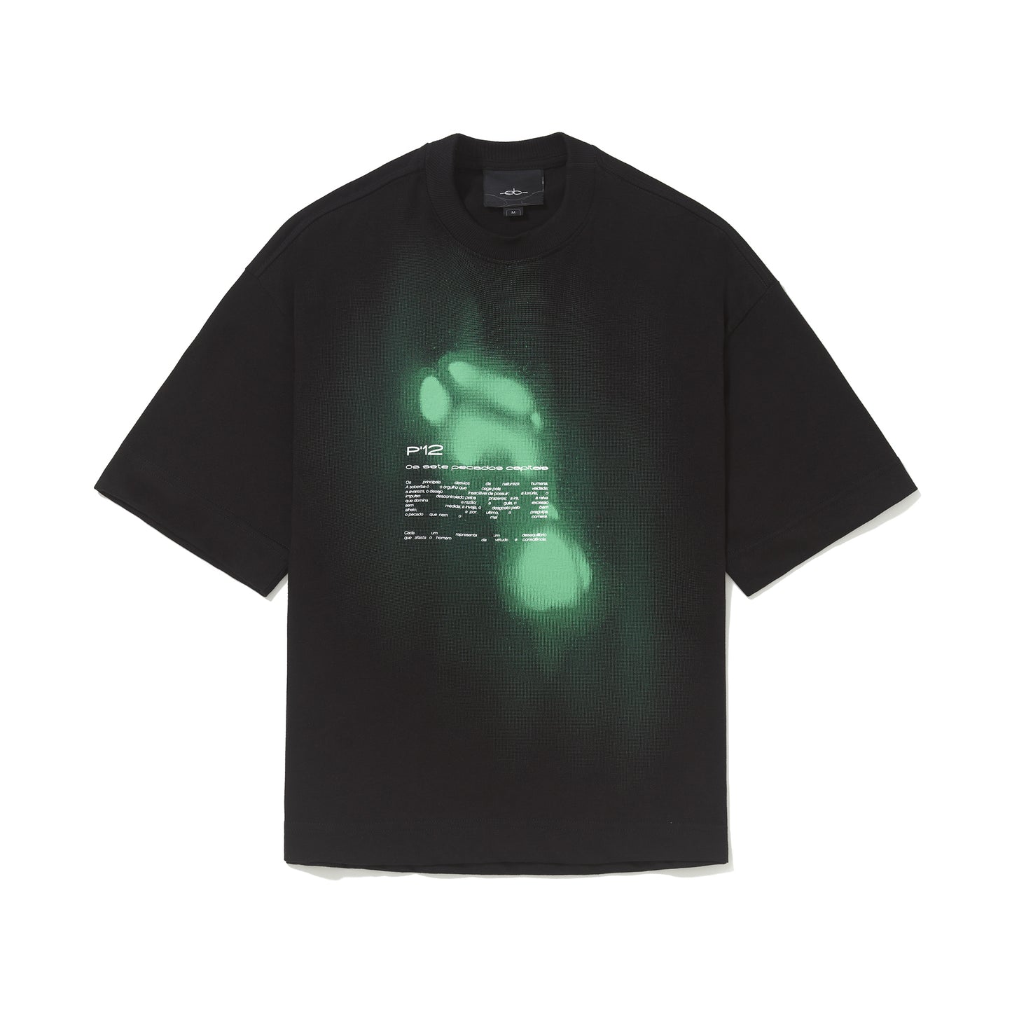 CAMISETA OVER  TEORIA DOS PASSOS  PRETO