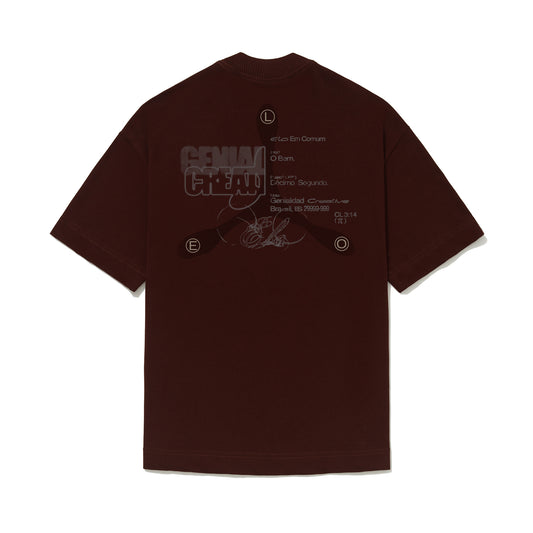 CAMISETA OVER  GORE  MARROM