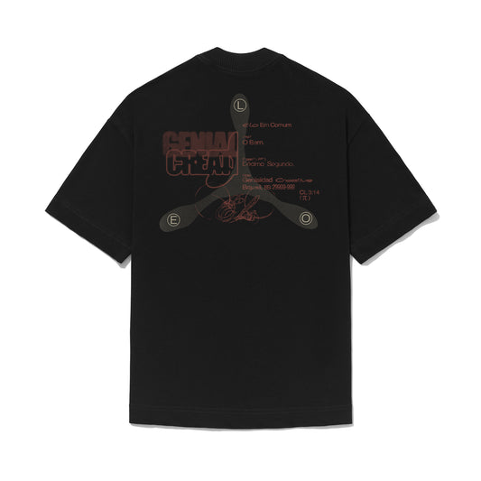 CAMISETA OVER  GORE  PRETO