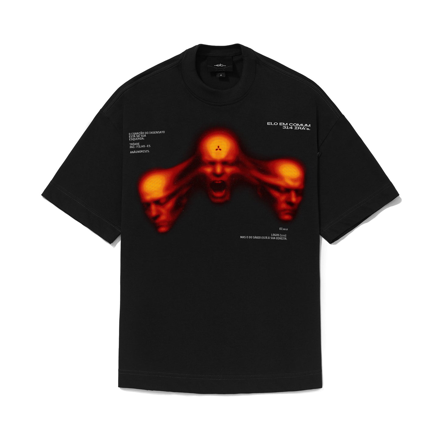 CAMISETA REGULAR  RAGE  PRETO