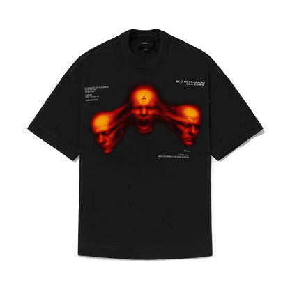 CAMISETA REGULAR  RAGE  PRETO