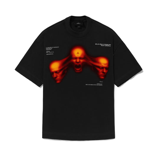 CAMISETA REGULAR  RAGE  PRETO