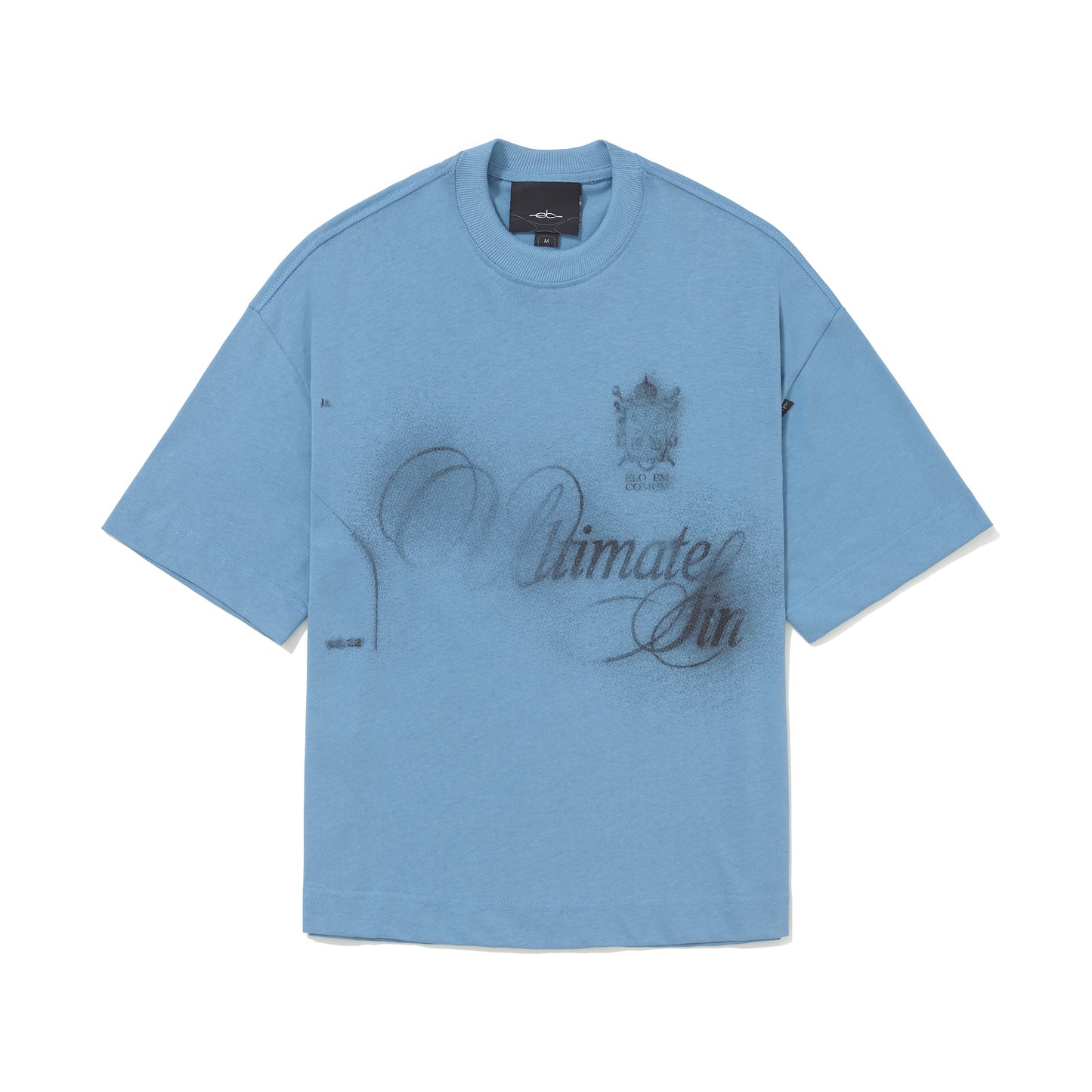 CAMISETA OVER  SIN  AZUL CLARO