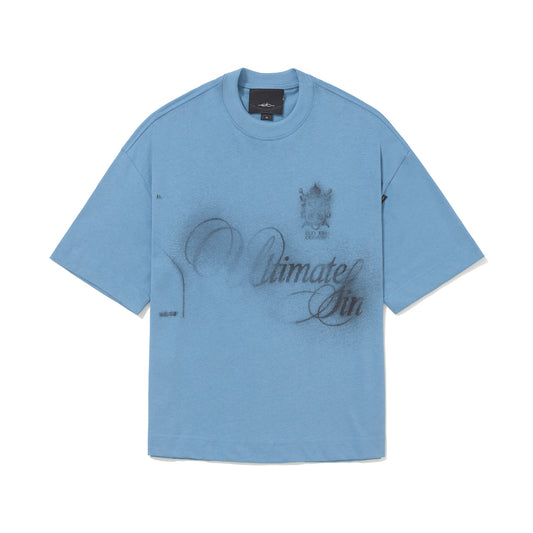 CAMISETA OVER  SIN  AZUL CLARO