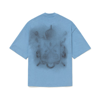 CAMISETA OVER  SIN  AZUL CLARO