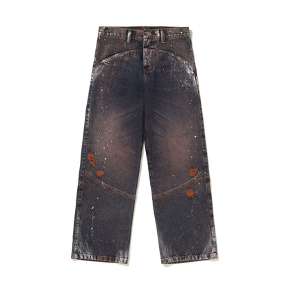 CALCA JEANS PAINTING DAY - CINZA