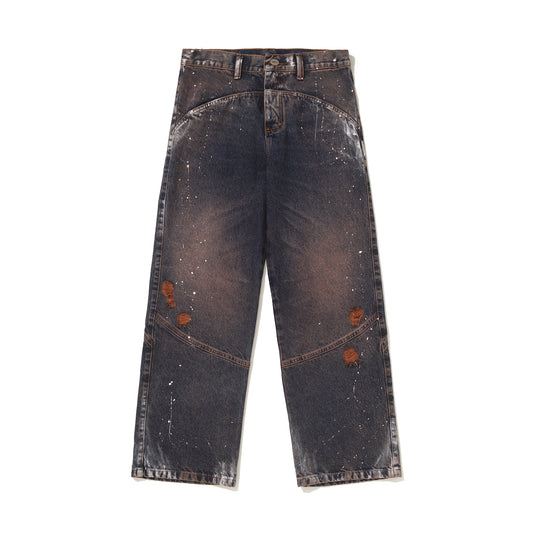 CALCA JEANS PAINTING DAY - CINZA