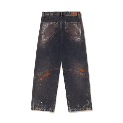 CALCA JEANS PAINTING DAY - CINZA