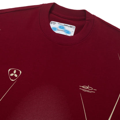 CAMISETA OVER SPORT CLUB  VINHO