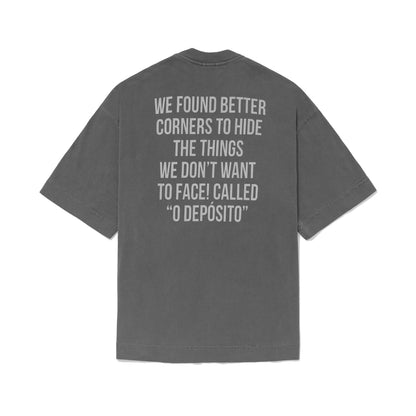 CAMISETA OVER NEW OFFICE  PRETO