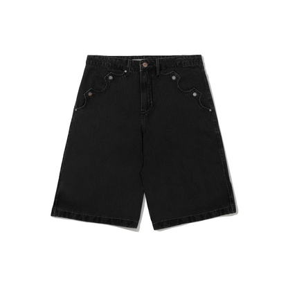 Bermuda Jeans Classica Preta