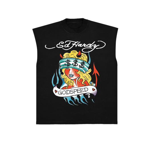 Sleeveless Tee Godspeed Black