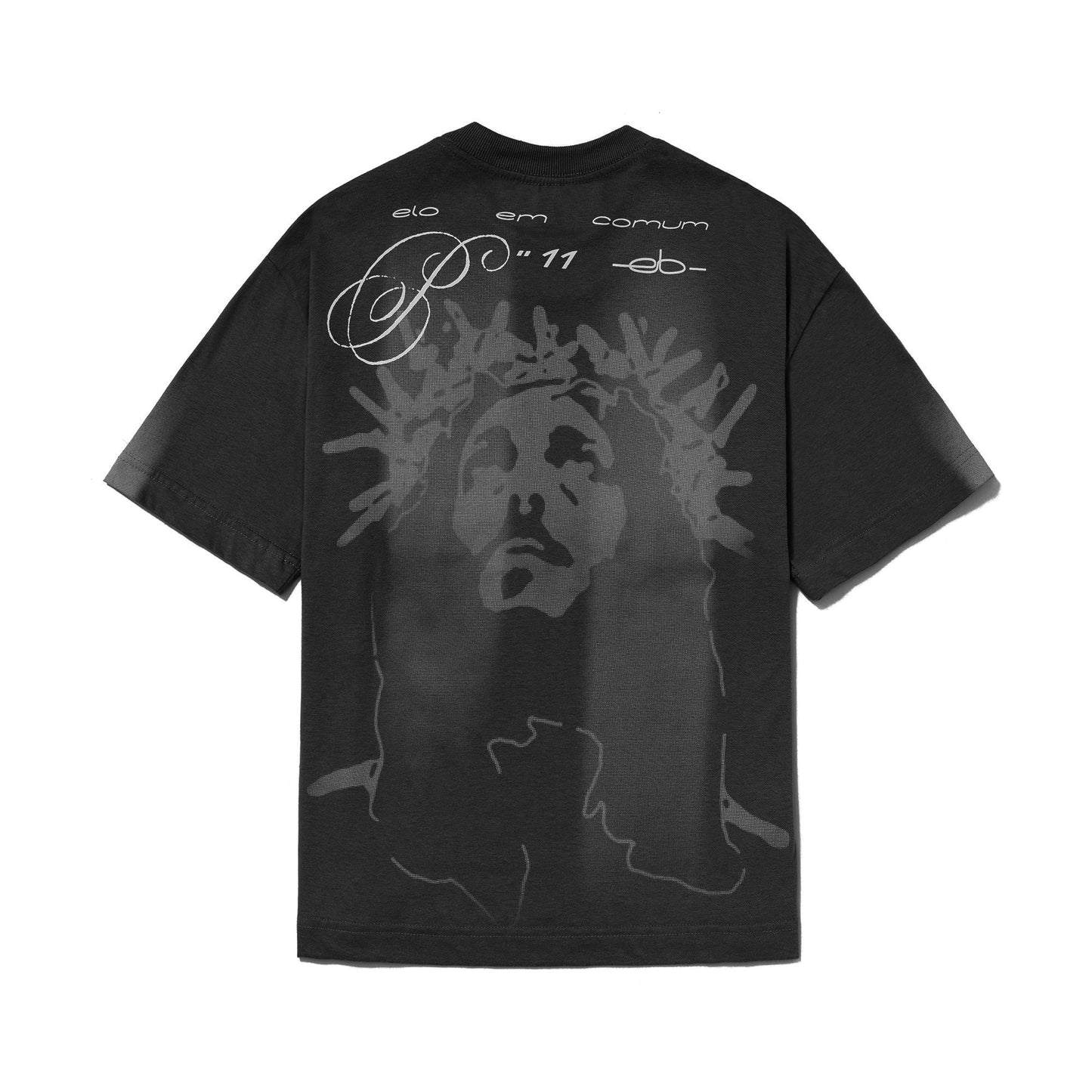 CAMISETA REGULAR MESSIAS JERSEY  PRETO