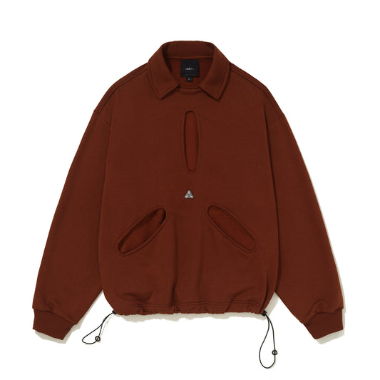 MOLETOM FLEECE  P11 - MARROM