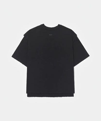 Layered Tshirt Vintage Black