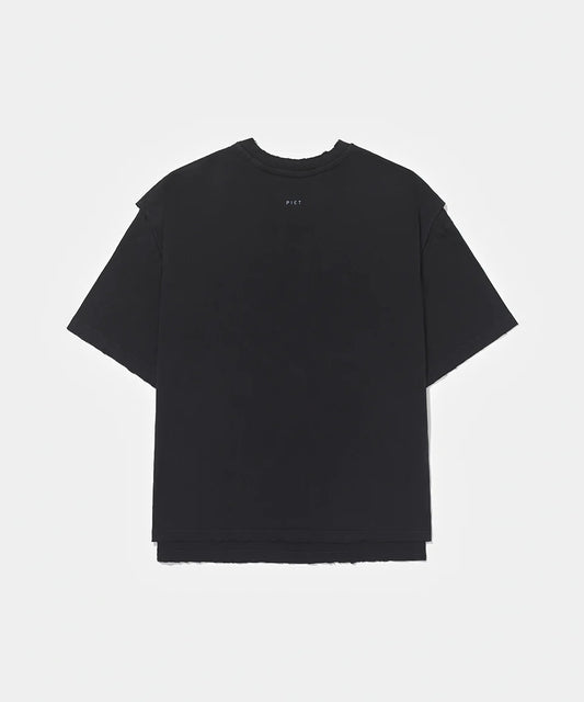 Layered Tshirt Vintage Black