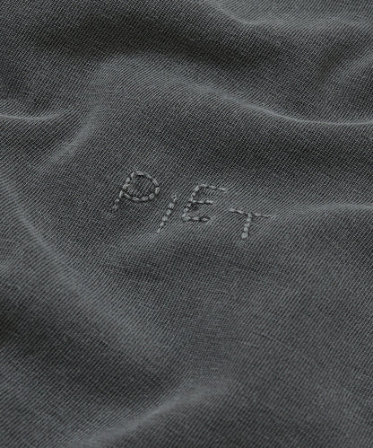 Emblem Raw Edge Oversized Tank Top  Vintage Black