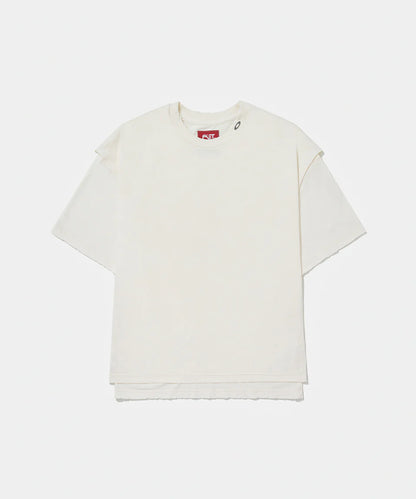 Layered Tshirt Bone White