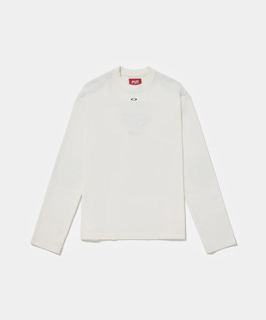 Padded Long Sleeve Tshirt  Bone white