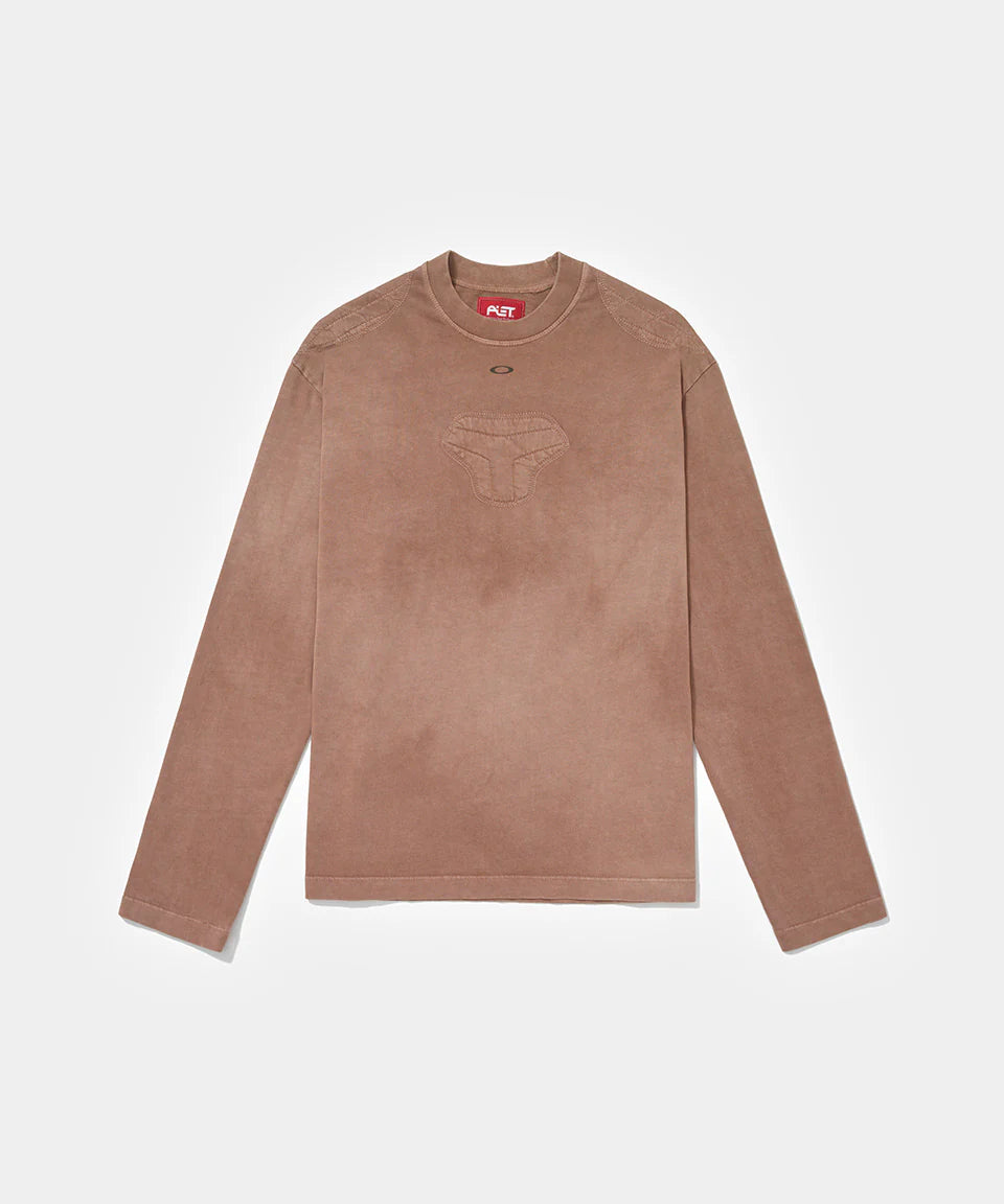 Padded Long Sleeve Tshirt  Dark Tan