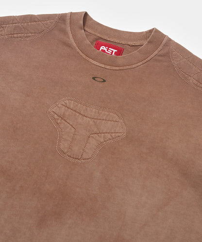Padded Long Sleeve Tshirt  Dark Tan