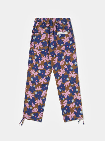 Flower Cotton Twill Trousers