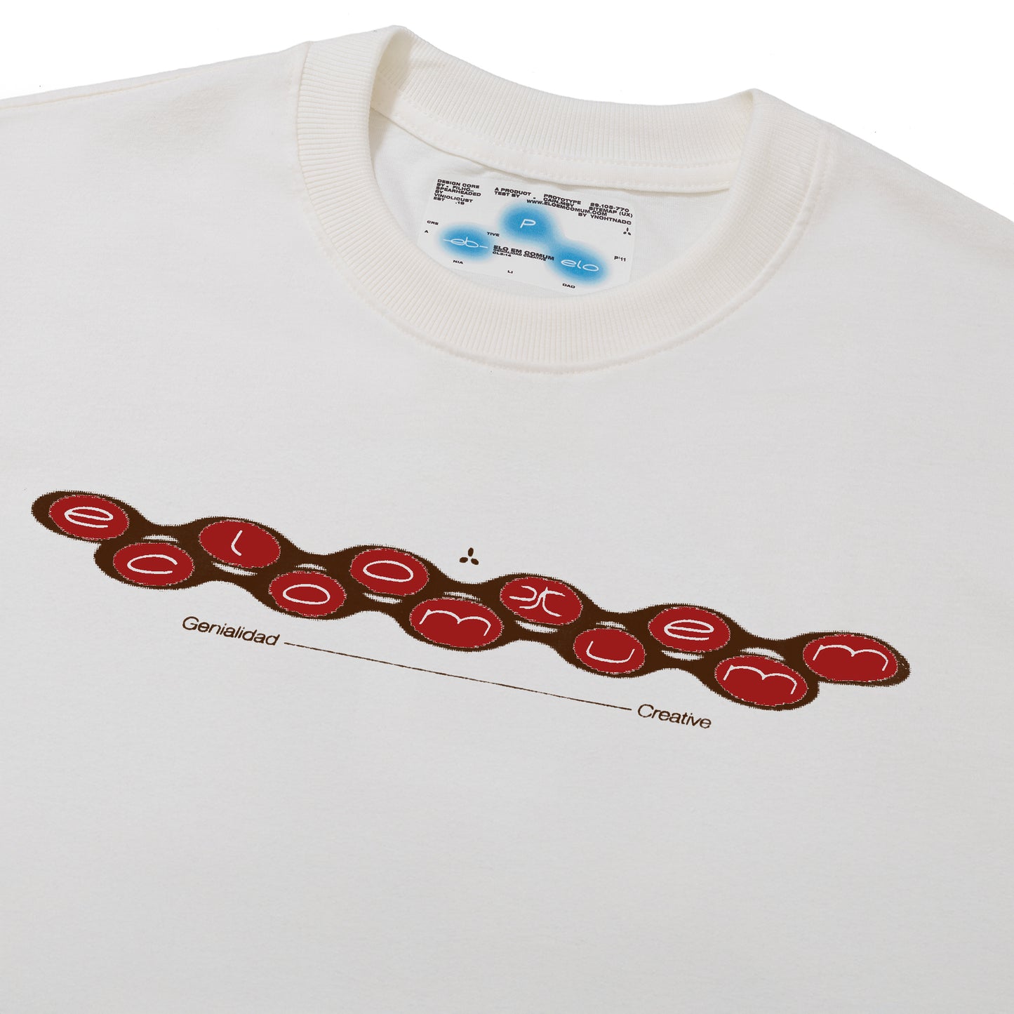 CAMISETA REGULAR HALO  BRANCO OFF.