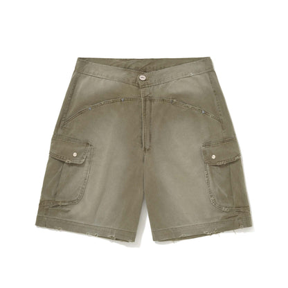 BERMUDAO SARJA CARGO VERDE