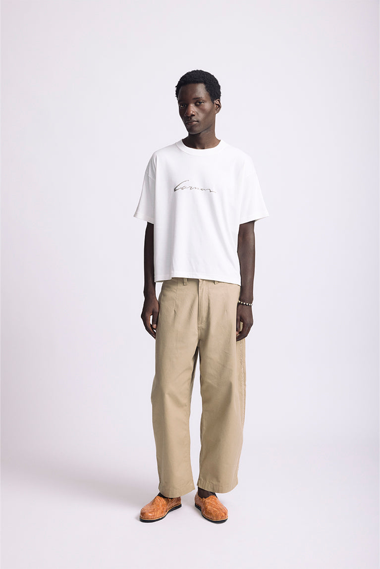 Signature Boxy Heavy Tshirt  Off