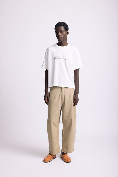 Signature Boxy Heavy Tshirt  Off