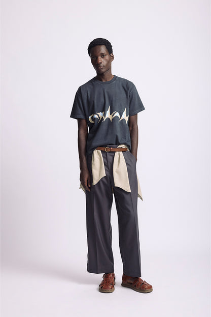 Star Boxy Tshirt  Black