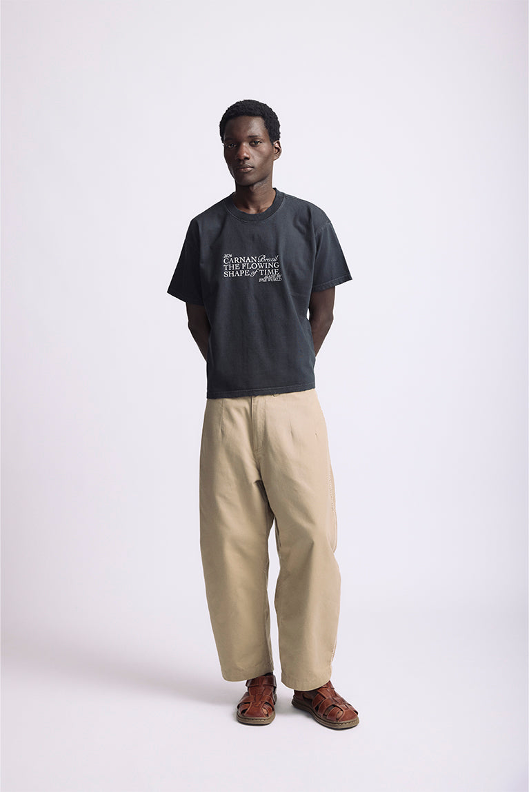 Title Boxy Tshirt  Black