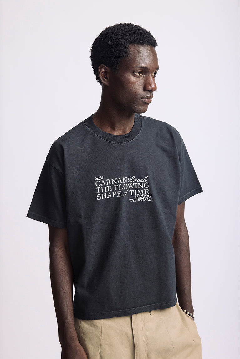 Title Boxy Tshirt  Black