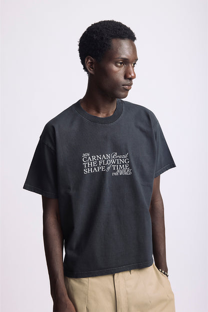 Title Boxy Tshirt  Black