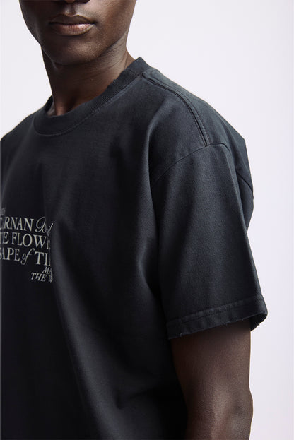Title Boxy Tshirt  Black