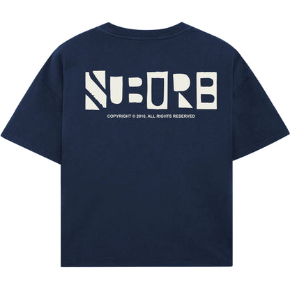 PICTOGRAM BOXY TEE AZUL MARINHO