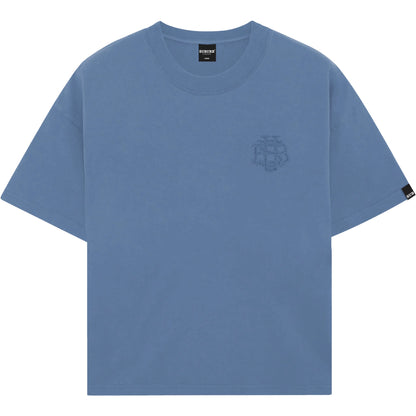 MONOGRAM BOXY TEE AZUL