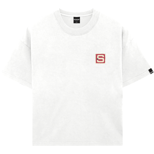 LETTER BOXY TEE OFF WHITE