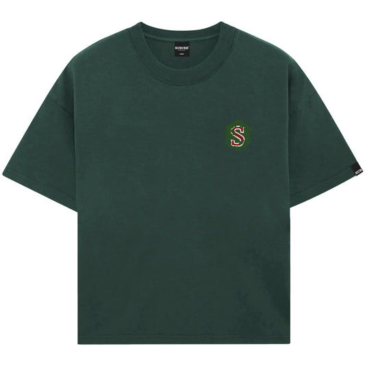 FOLIAGE BOXY TEE VERDE