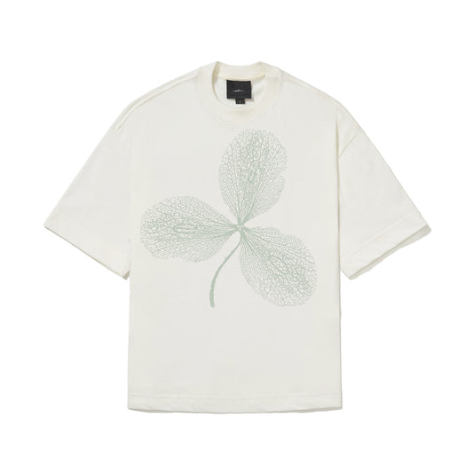 CAMISETA OVER  TREVO BRANCO OFF