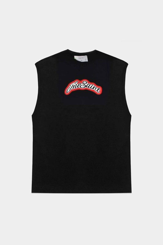 TANK TOP THESAINT AIRBRUSH BLACK