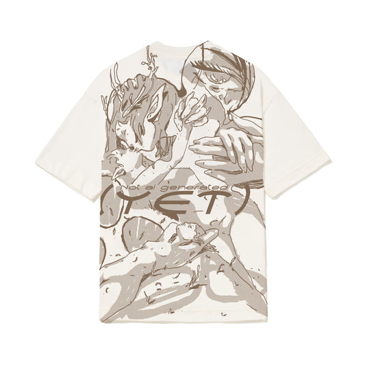 CAMISETA OVER YET   BRANCO OFF.