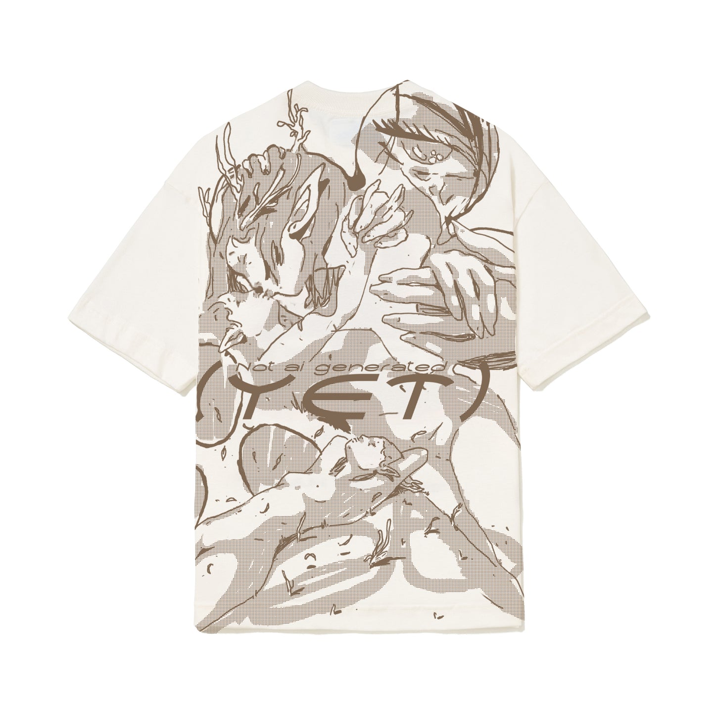 CAMISETA OVER YET   BRANCO OFF.