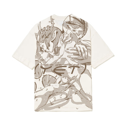 CAMISETA OVER YET   BRANCO OFF.